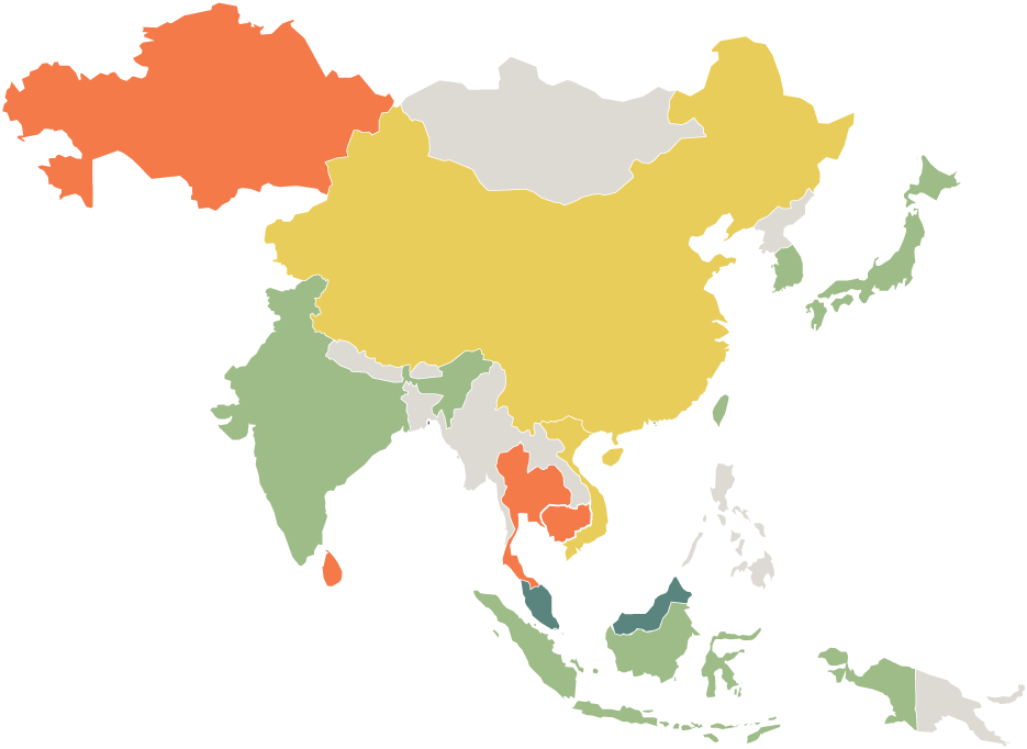 The countries of the world asia. Восточная Азия. Карта Азии. Карта Азии красивая. Азия на белом фоне.